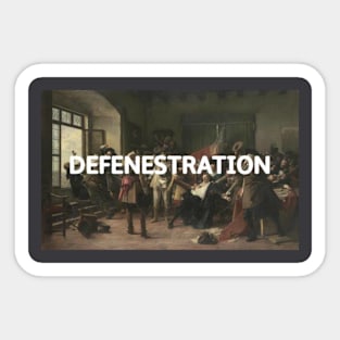 Defenestration Sticker